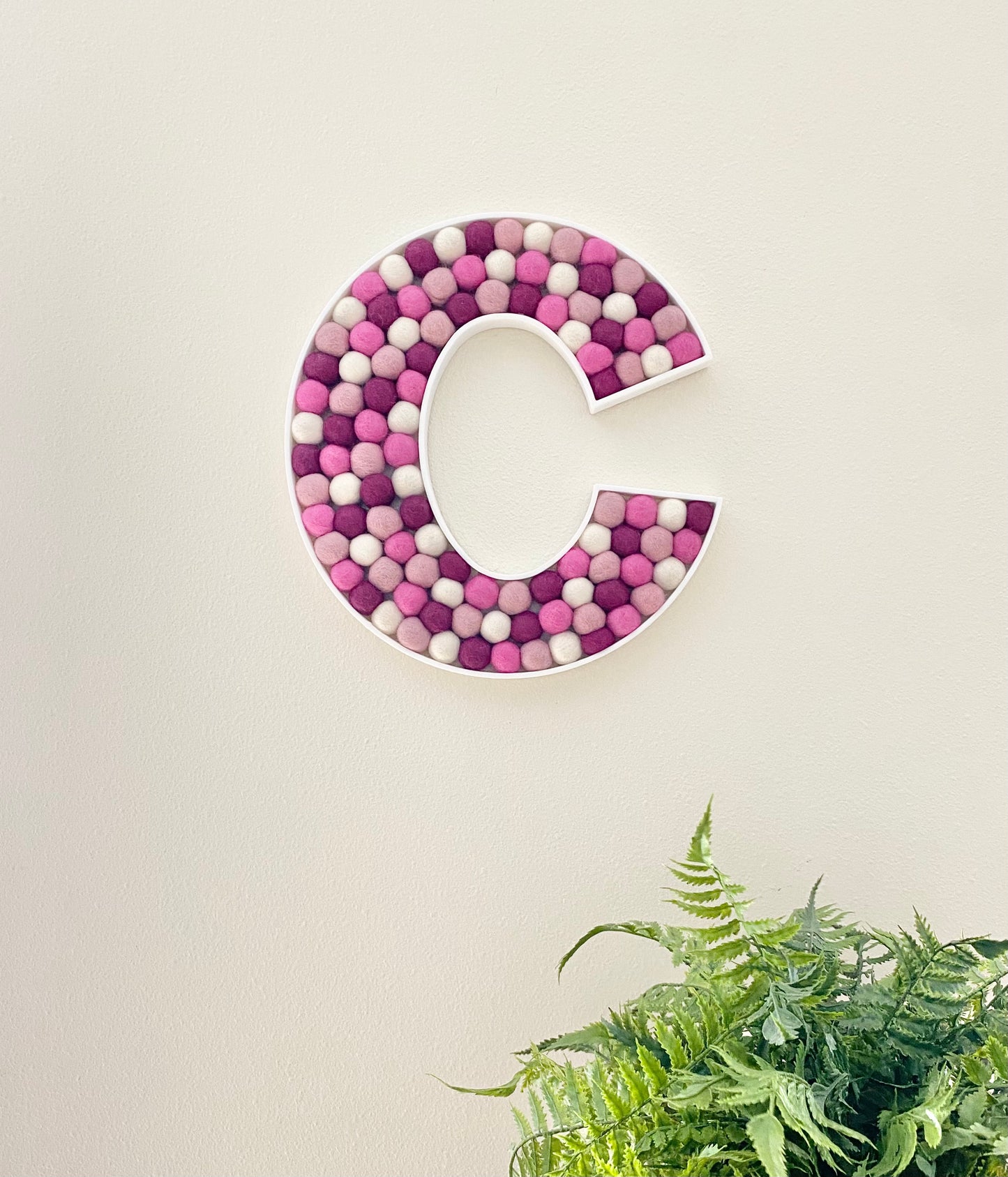 Felt Ball Letter C