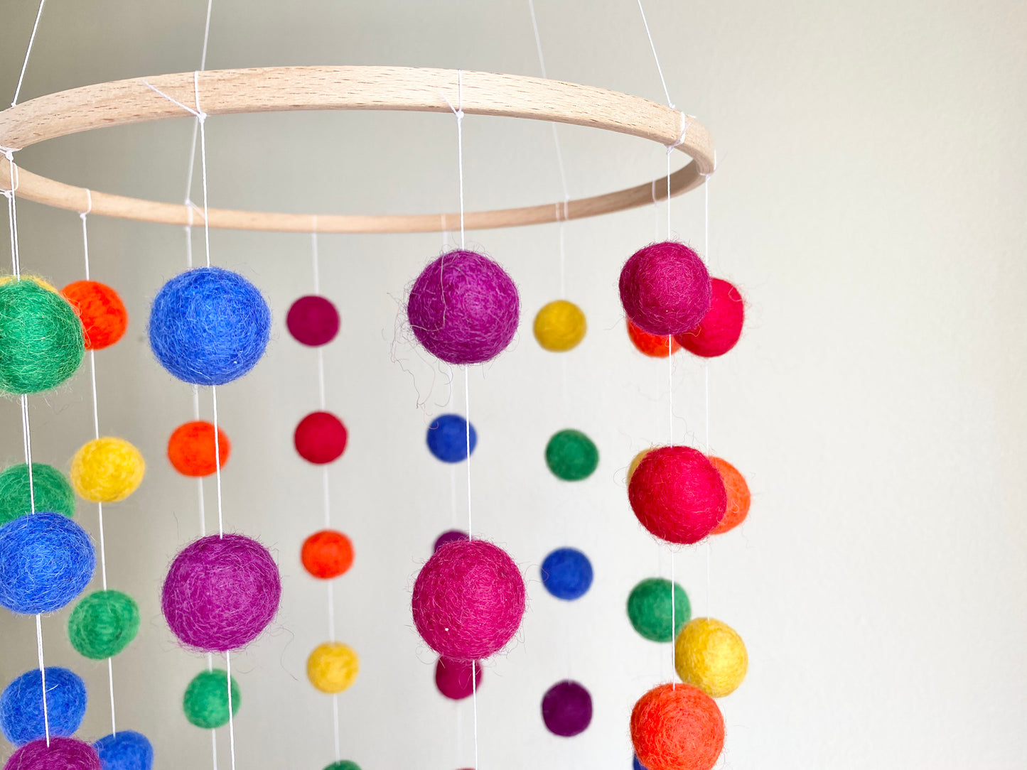 Spiral Rainbow Ceiling Mobile