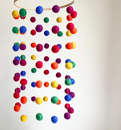 Spiral Rainbow Ceiling Mobile