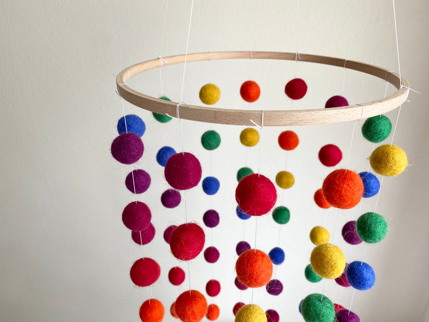 Spiral Rainbow Ceiling Mobile