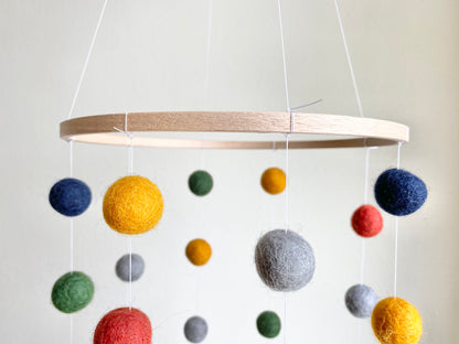 Rust Navy Gold Ceiling Mobile