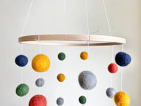 Rust Navy Gold Ceiling Mobile