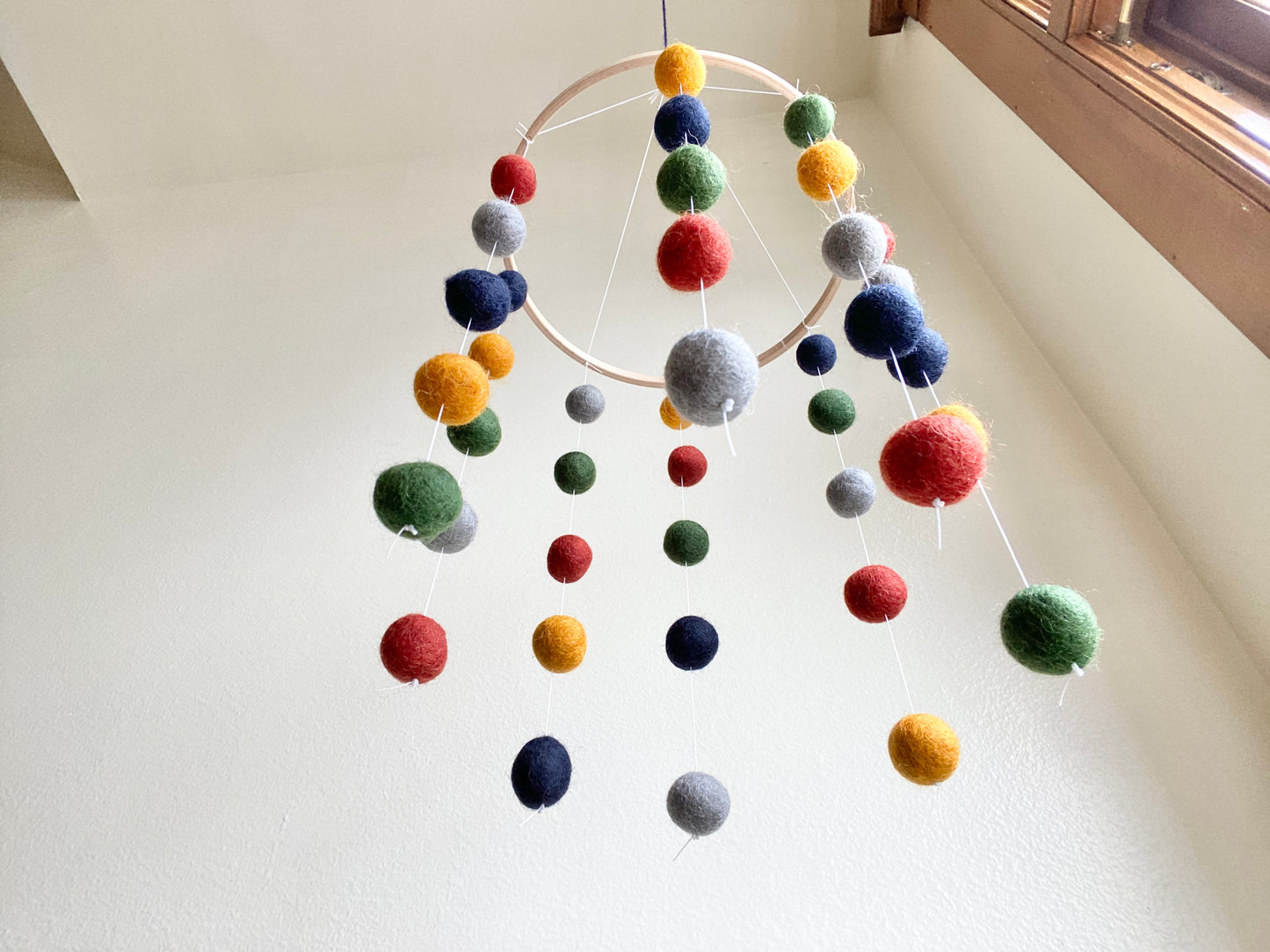 Rust Navy Gold Ceiling Mobile