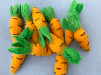 Felted Carrots
