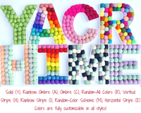 Felt Ball Letter D