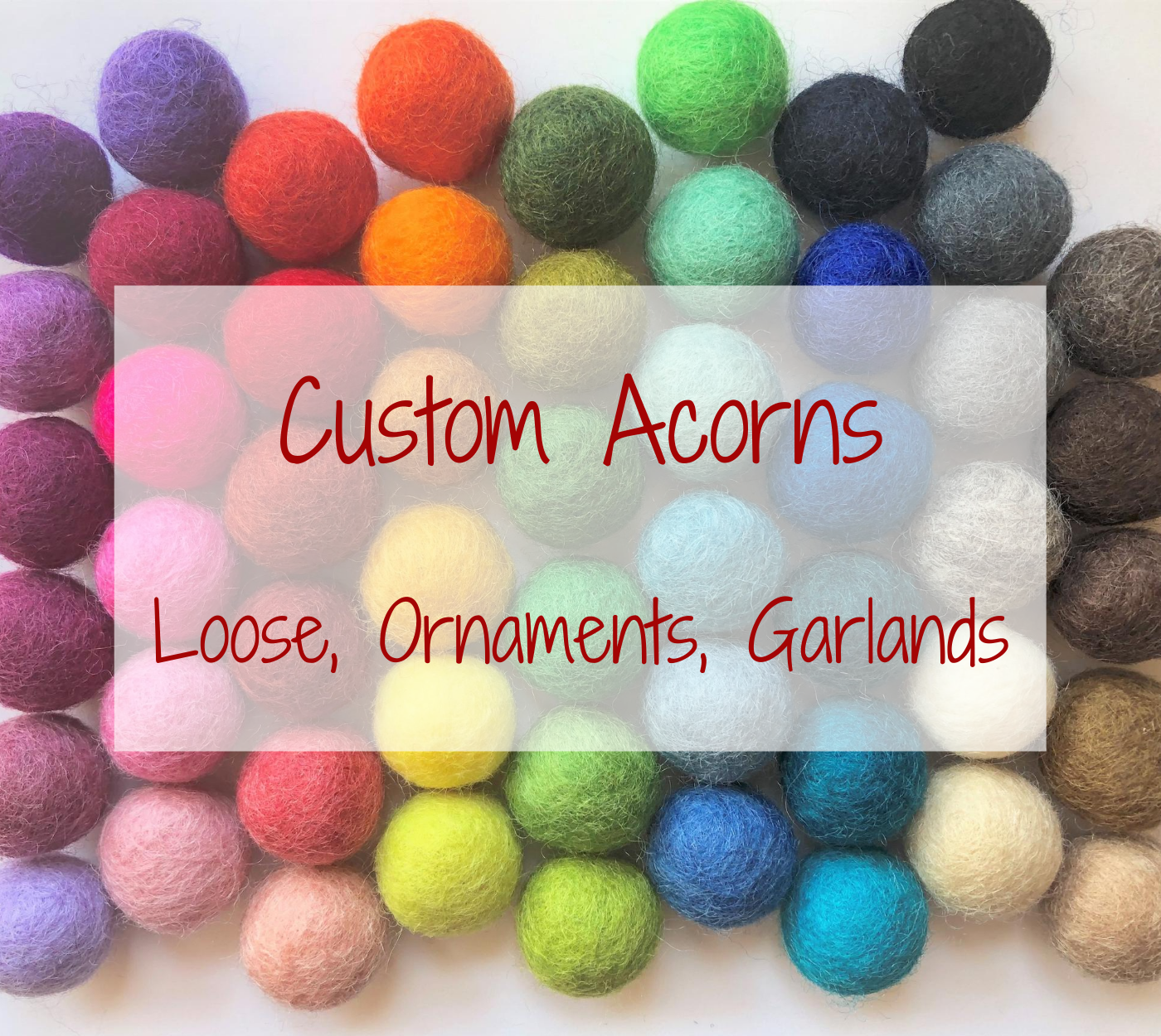 Custom Wool Acorns - Redheadnblue