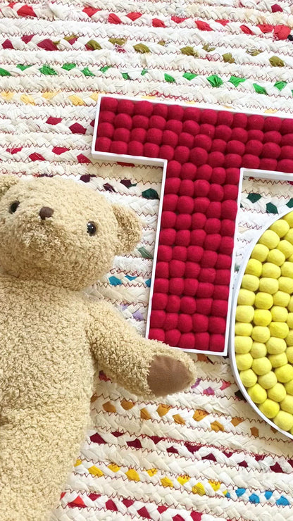 TOYS Felt Ball Letters