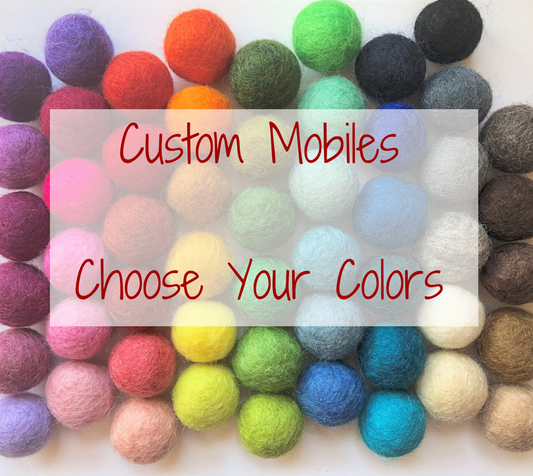 Custom Felt Ball Ceiling Mobile