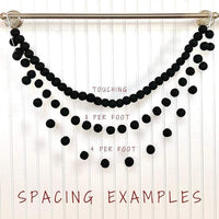 Retro Christmas Felt Ball Garland - Redheadnblue