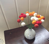Custom Felt Ball Bouquets - Redheadnblue