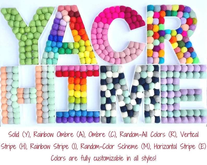 CREATE Felt Ball Letters - Wool Jamboree