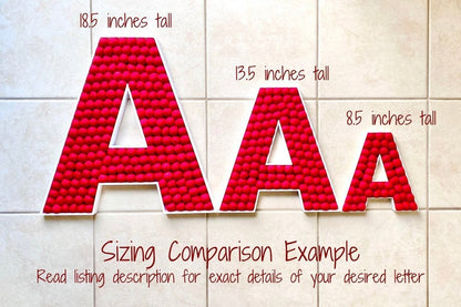 Christmas JOY Felt Ball Letters