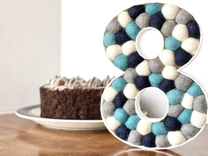 Felt Ball Numbers 0 - 9 - Wool Jamboree