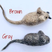 Felted Mouse Kicker Toy - Wool Jamboree