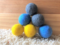 Medium Solid Wool Cat Toys - Redheadnblue
