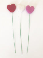 Felt Heart Bouquet - Redheadnblue