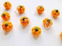 Pumpkin Felted Ornaments - Redheadnblue
