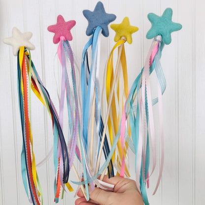 Felted Star Wands - Redheadnblue