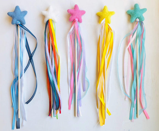 Felted Star Wands - Redheadnblue