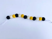 Bumble Bee Inspired Curtain Ties