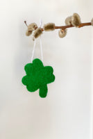 Wool Felt Shamrock Ornament