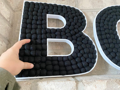 BOO Felt Ball Letters