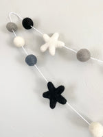 Black & White Star Garland