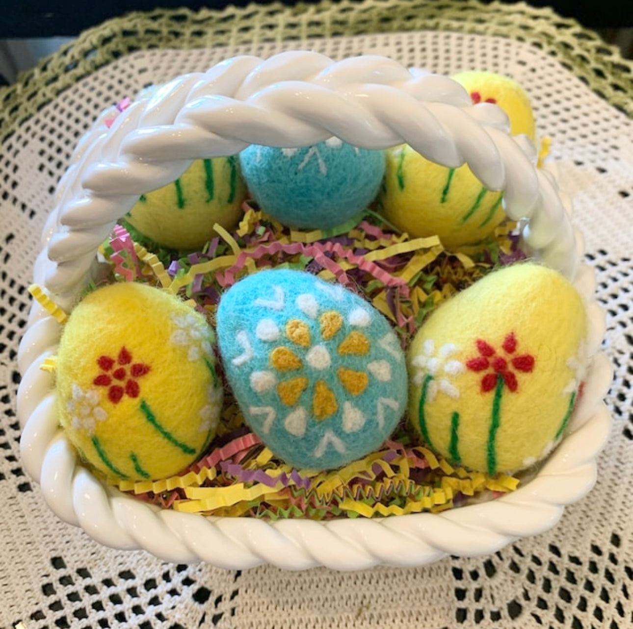 Felted Easter Eggs