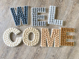 WELCOME Felt Ball Letters