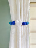 Blue Ombre Heart Curtain Ties