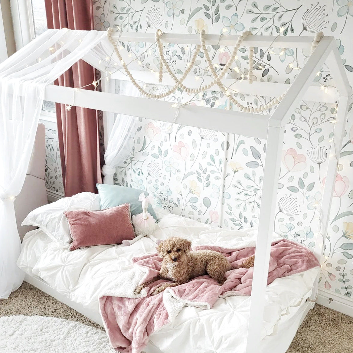 Solid White Garland