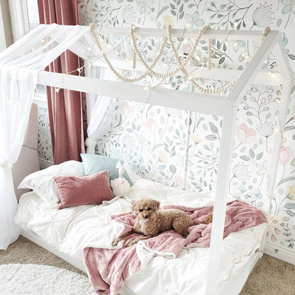 Solid White Garland