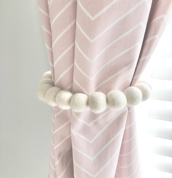 Solid White Curtain Ties