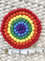 Rainbow Trivet &/or Coaster - Redheadnblue