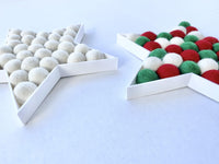 Felt Ball Christmas Star - Redheadnblue
