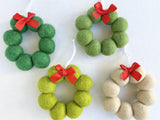 Wreath Ornament - Red Bow - Redheadnblue