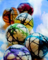 6 Rainbow Dryer Balls - Wool Jamboree