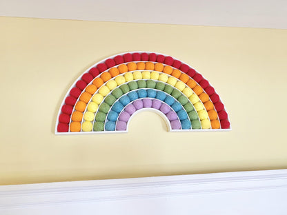 Traditional Felt Ball Rainbow - Redheadnblue