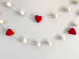 Red & White Heart Garland