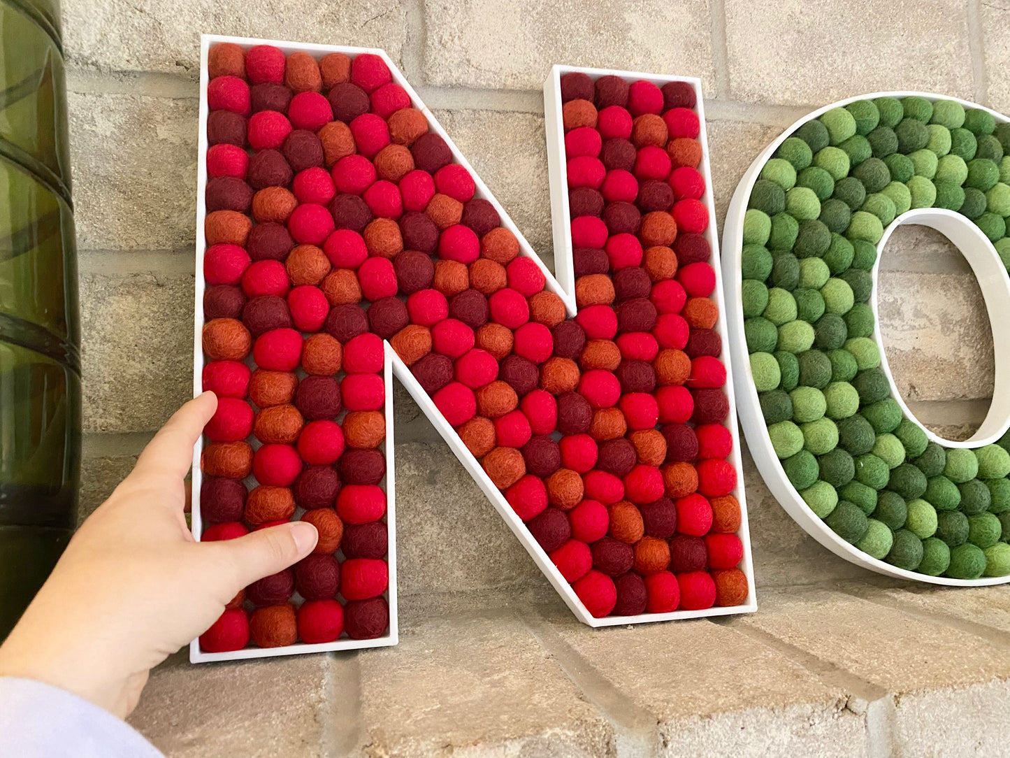 NOEL Felt Ball Christmas Letters