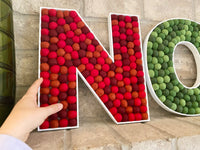 NOEL Felt Ball Christmas Letters