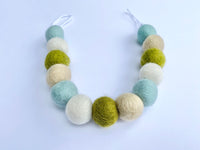 Olive & Baby Blue Curtain Ties