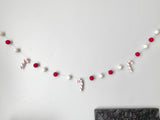 Red & White Candy Cane Garland