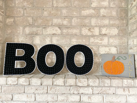 BOO Felt Ball Letters