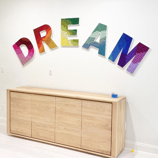 DREAM Felt Ball Letters