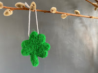 Wool Felt Shamrock Ornament