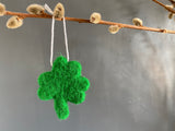 Wool Felt Shamrock Ornament