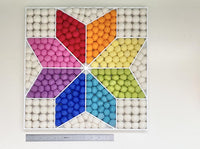 Rainbow Wall Hanging or Shelf Sitter - Wool Jamboree