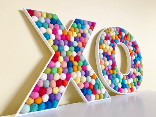 XO Felt Ball Letters