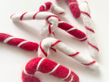 Felted Candy Cane